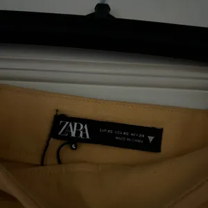 Yellow / orange Zara linen skirt thumbnail 6
