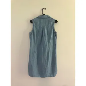 Levi's‎ blue chambray sleeveless shirt dress women's size medium 100% cotton thumbnail 7