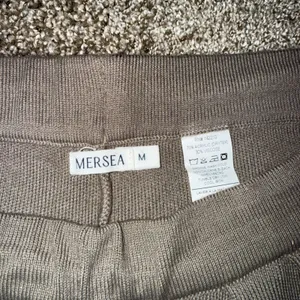 Mersea Knit Wide Leg‎ Pants Womens Size Medium Brown Excellent Pleated Trousers thumbnail 2