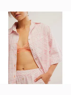 FREE PEOPLE Summer Sleeper Printed Set / Strawberry Shortcake thumbnail 4