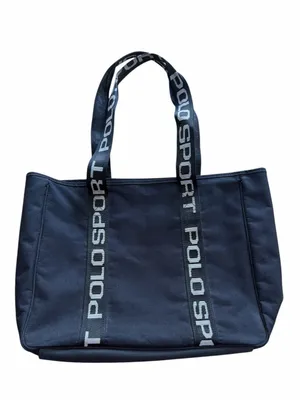 Ralph Lauren Y2K Polo Sport Black Spellout Tote Bag thumbnail 2