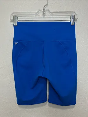 Fabletics Blue Bike Shorts High Rise 8.5” Inseam Activewear thumbnail 2