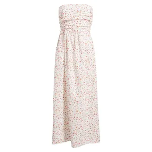 French‎ Connection Strapless Floral Maxi Dress Cerise Pink Multi Cotton - 0 NEW thumbnail 11