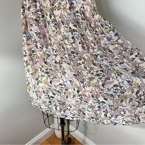 Free People Margot Ivory Printed Mini Dress with Lace Trim Size Extra Small $168 thumbnail 12