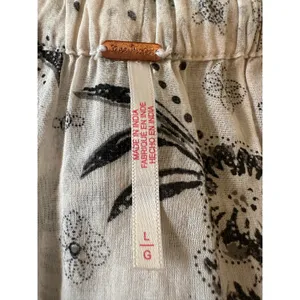 Free People Bohemian Billowy Ethereal Floral Golden Hour Maxi Dress Ivory Large thumbnail 11