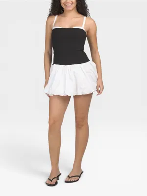 Show Me Your Mumu x REVOLVE Tiffany Skort Dress Black White Bubble Mini XS NWT thumbnail 11
