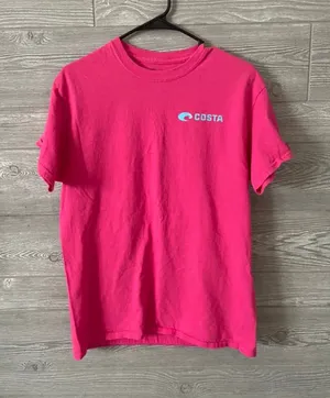 Costa shirt‎ medium pink fishing shirt thumbnail 1