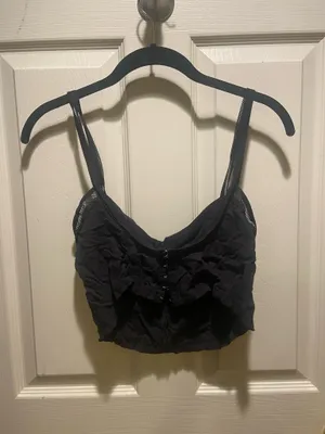Free People Crop Top Black thumbnail 3