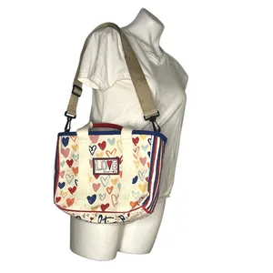 BRIGHTON Mini Tote Love Sparkle Tom Clancy Design Cotton Canvas thumbnail 1