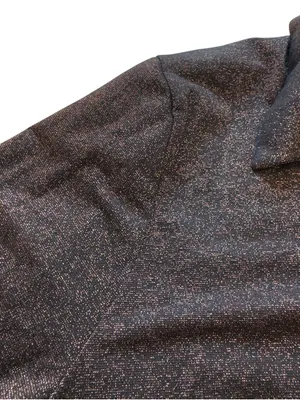 Abercrombie & Fitch Women XL Bronze Metallic Shimmer Button Front Blouse NWT Top thumbnail 8