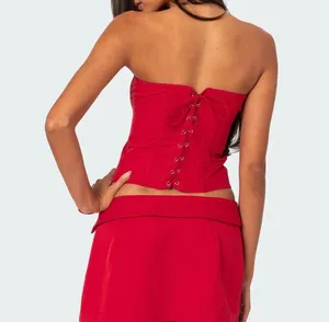 Edikted Selena Lace Up Corset  thumbnail 2