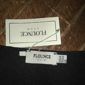 Flounce Club NWT black ribbed scoop neck mini dress thumbnail 3