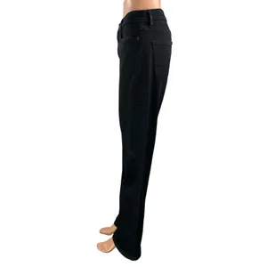 Uniqlo Women's Black High Waisted Flared Bootcut Relaxed Baggy Denim Jeans 28 thumbnail 2