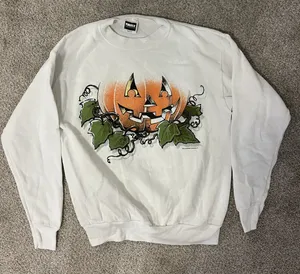 Vintage Pumpkin Halloween Crewneck thumbnail 1