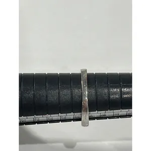 Halo‎ Ring Round Cut Cubic Zirconia Silver tone Size 9 thumbnail 4
