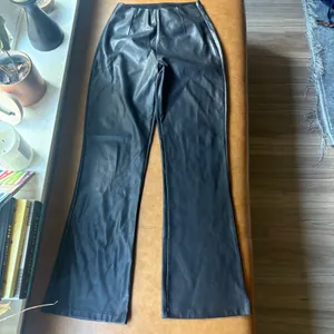 ASOS DESIGN Womens Black Faux Leather High Waisted Flare Pants US 4 102832339 thumbnail 4