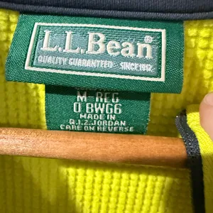L.L. Bean Women’s M Medium Shirt Sweater Neon Green‎ Yellow Gray Activewear M thumbnail 7