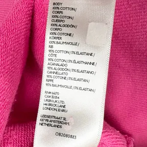 Anthropologie Jordan Nickson Bisou Bisou Sweatshirt Cotton Stretch Pink Medium thumbnail 4