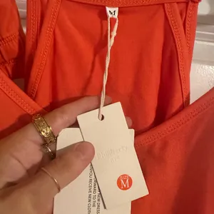 NWT Vibrant Orange Sleeveless Dress With Separate Undershorts thumbnail 2