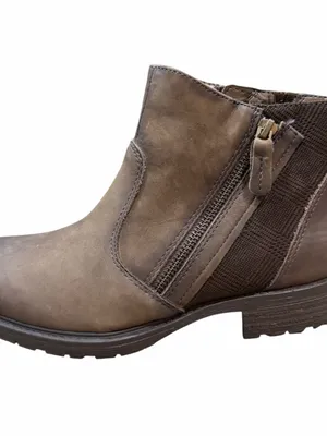 Earth Ankle Boots Women’s 7.5 Wide NEW Stone Brown Jordan Double Zip Fall thumbnail 5