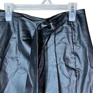 Altard State Black‎ Faux Leather Belted Skirt Womens Small thumbnail 2