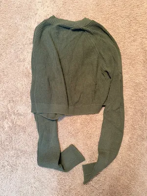 Hollister Olive Green Mock Neck Sweater thumbnail 4