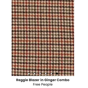 Free People Oversized Reggie Blazer in Ginger Combo Size L thumbnail 14