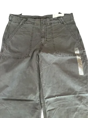 American Eagle Stretch High Waist Stovepipe Pants Womens Size Reg Gray Black NEW thumbnail 4