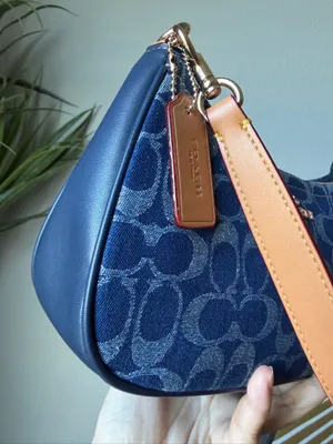 Coach Teri Denim Canvas Shoulder Bag  thumbnail 4