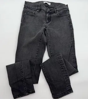 Ann Taylor LOFT Women's Modern Skinny Black Denim Low Rise Jeans Size 24 thumbnail 9