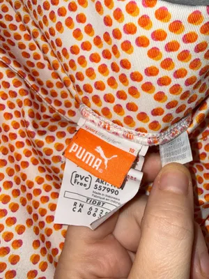 Puma size 10 orange polka dot skort thumbnail 2
