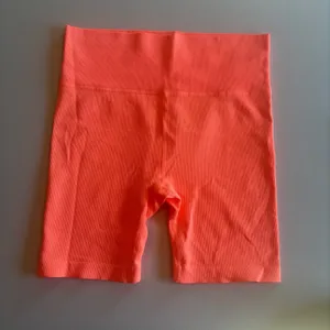 LOVE&SPORTS Neon Orange Athletic Gym‎ Shorts Spandex, High Rise Like New XL thumbnail 7