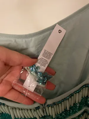 ASOS Blue Beaded Dress thumbnail 4