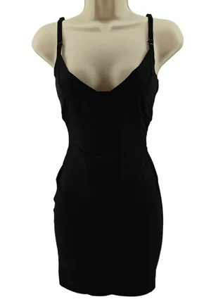 Maidenform Flexees Take Inches Off Shapewear Slip 2541 Black Medium thumbnail 1