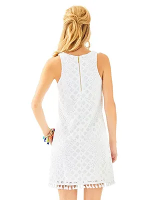 Lilly Pulitzer geometric lace tassel shift dress thumbnail 4