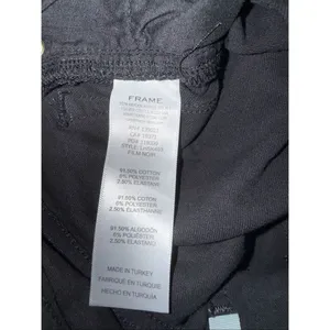 Frame Le High Skinny Black Denim Jeans Cotton Blend Non Ripped size 24 #765 thumbnail 7