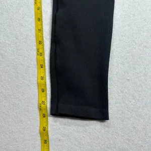 Alo Yoga Seamless High Waist Ribbed Leggings Black thumbnail 7