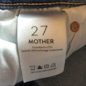 MOTHER Denim Stunner Zip Ankle Step Fray `Light Kitty Racer’ Size 27 Pre-Loved thumbnail 10