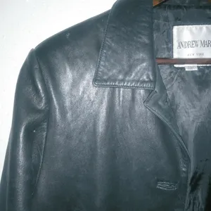 Andrew Marc NY L Womens Genuine Leather Button Down Jacket thumbnail 2