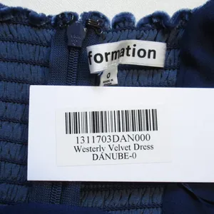 NWT Reformation Westerly in Danube Blue Velvet Maxi Tank Dress 0 $398 thumbnail 6