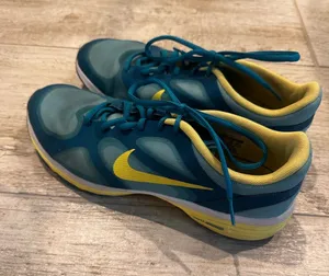 Nike Teal & Yellow Dual Fusion Athletic Training Sneakers thumbnail 1