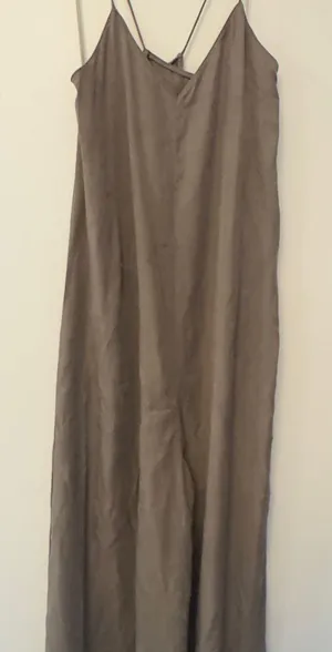 Zara Taupe Slip Jumpsuit thumbnail 1