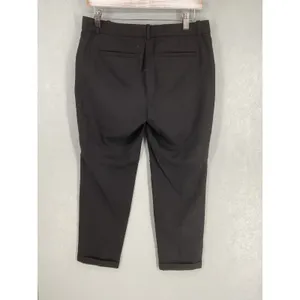 J. Crew Cafe Capri Pants Black Wool Blend Cropped Trousers Womens Size 4 thumbnail 3