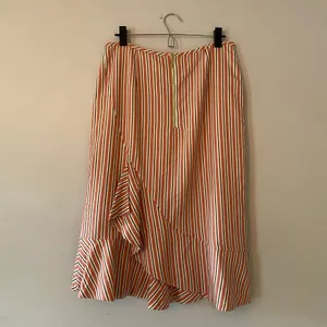 Ted Baker London Coryn Pink White Pinstripe Fit and Flare Skirt size 3 / Medium thumbnail 7