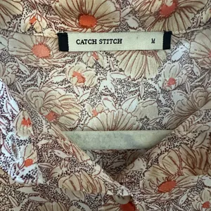 Peach Floral Balloon Sleeved Flirty Mini Dress thumbnail 3