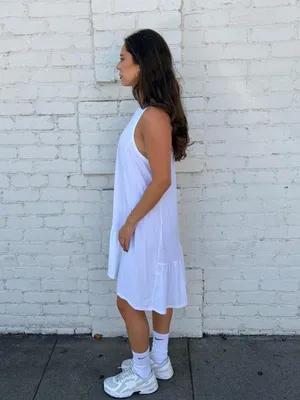 NWT Sweaty Betty white tennis dress size M #tennis #activewear thumbnail 6