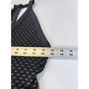NWT FP Movement Black Snowflake Halter Tank Top Holiday Après Ski XL thumbnail 8