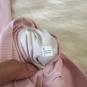 Lululemon Doubled Align Ribbed High Rise Leggings Flush Pink 25” Inseam Size 4 thumbnail 3