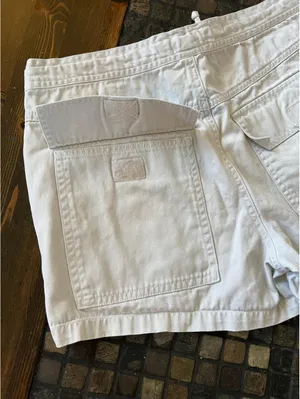 Vintage Y2K Abercrombie & Fitch old money low rise cotton shorts size small 🤍 thumbnail 6