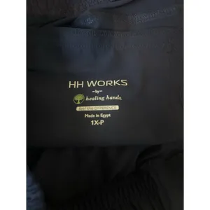 HH Works Healing Hands Women's Jogger Cargo Pants Scrubs Size 1X Petite Navy thumbnail 7